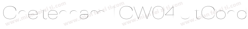 CheltenhamITCW04 UltCond Regular字体转换